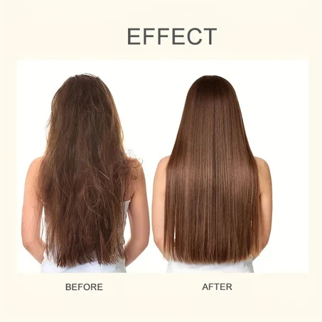 قناع العناية بالشعر بالكيراتين 250 مل يعمل على إصلاح التلف بطريقة سحرية، والعناية بالشعر المجعد، والعناية بالشعر اللامع، والسلس، والمفرود، والترطيب العميق، والسلس