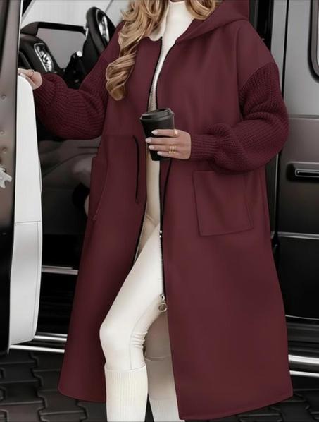 Cardigan chic a capuche