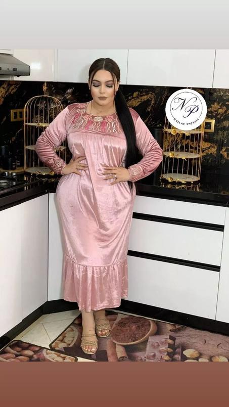 بيجامة طويلة موبرا مرايا طباعة بلاستيك فالايدين موديل 2024