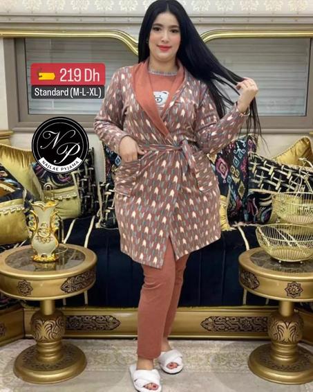 بيجامة 3 بياس صوفة بروميان