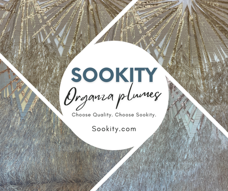 Organza plumes - Rayons du soleil