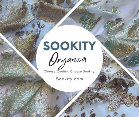 Organza - Fleurs flottantes