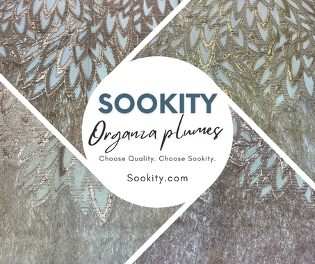 Organza plumes -  Feuille du Bananier