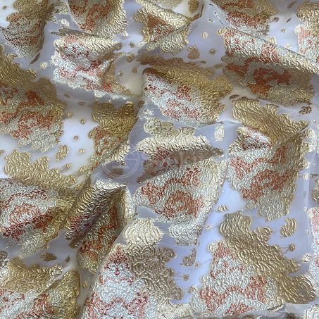 Organza - Diamant en Orange roux doré