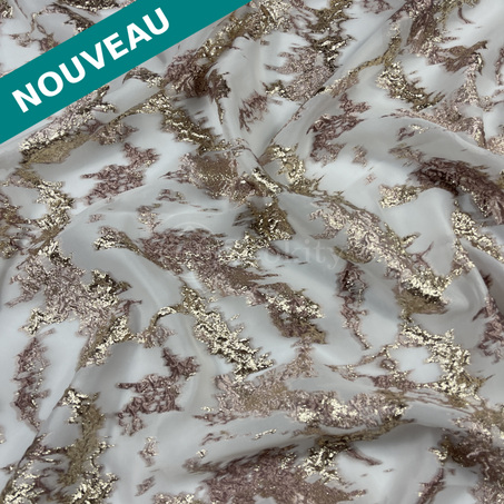 Organza - Montagnes en Marron clair sabla doré