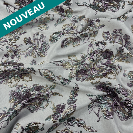 Broché - Lisian en Vert eau Lilas doré