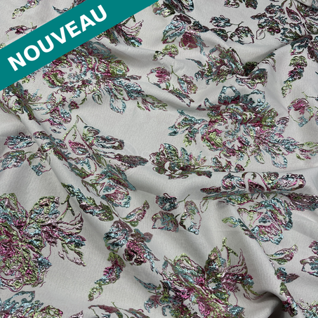 Broché - Lisian en Vert eau  pistache fushia