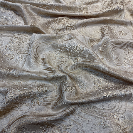 Broché - Fleur solitaire en Beige Doré