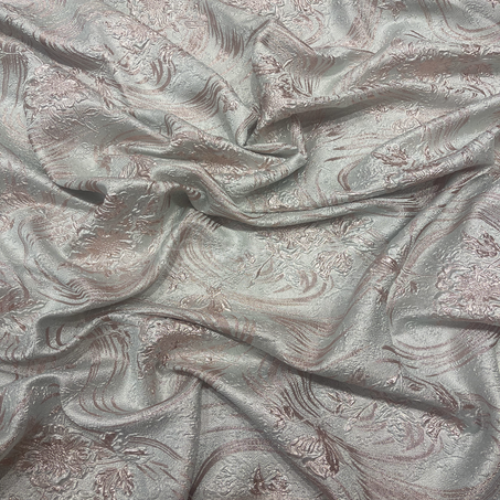 Broché - Fleur solitaire en Vert eau