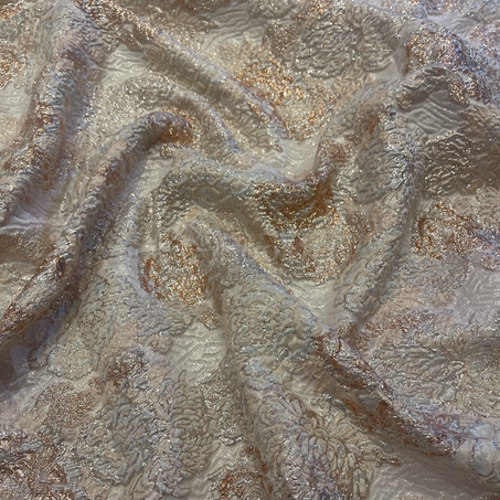 Broché - Nuages de fleurs en Beige cuivré