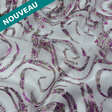 Organza - Lollipop en Mauve argenté doré
