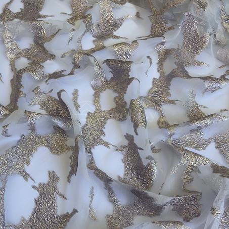 Organza - Île abandonnée en Doré rose balais