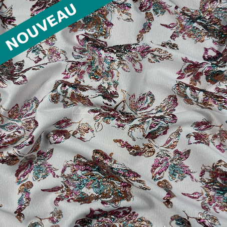 Broché - Lisian en Bleu turquoise fuschia