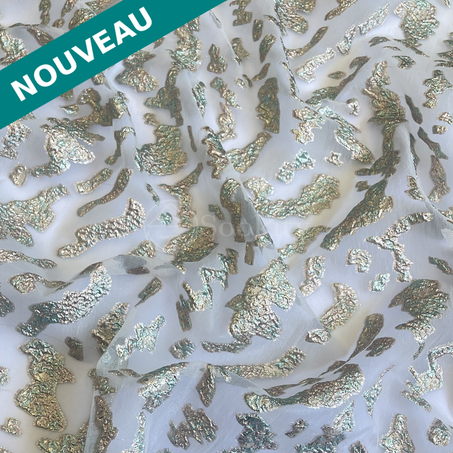 Organza - Archipels en Doré vert turquoise