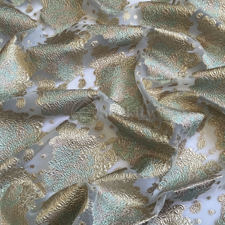 Organza - Diamant en Vert eau doré