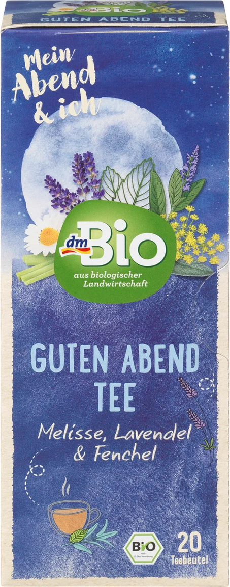 dmBio Tisane à la mélisse, lavande & fenouil (20 sachets), 30 g