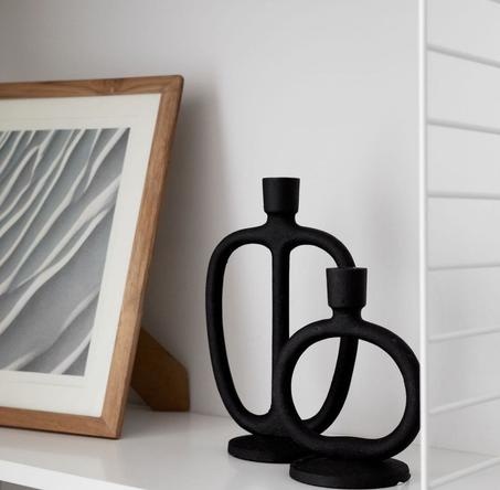 Vase céramique bougeoir duo