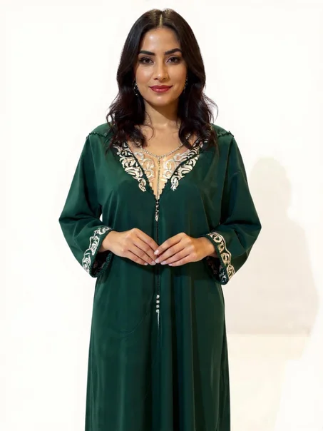 Jellaba Vert Émeraude