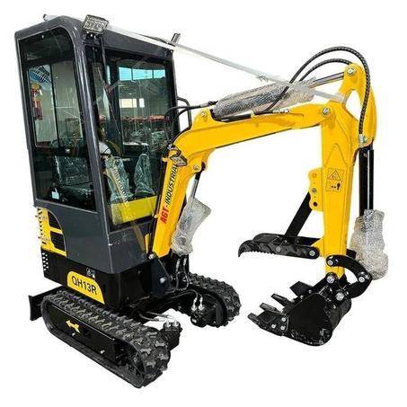 AGT-QH13R 1-Ton 13.5 HP Gasoline Mini Excavator With Enclosed Cab
