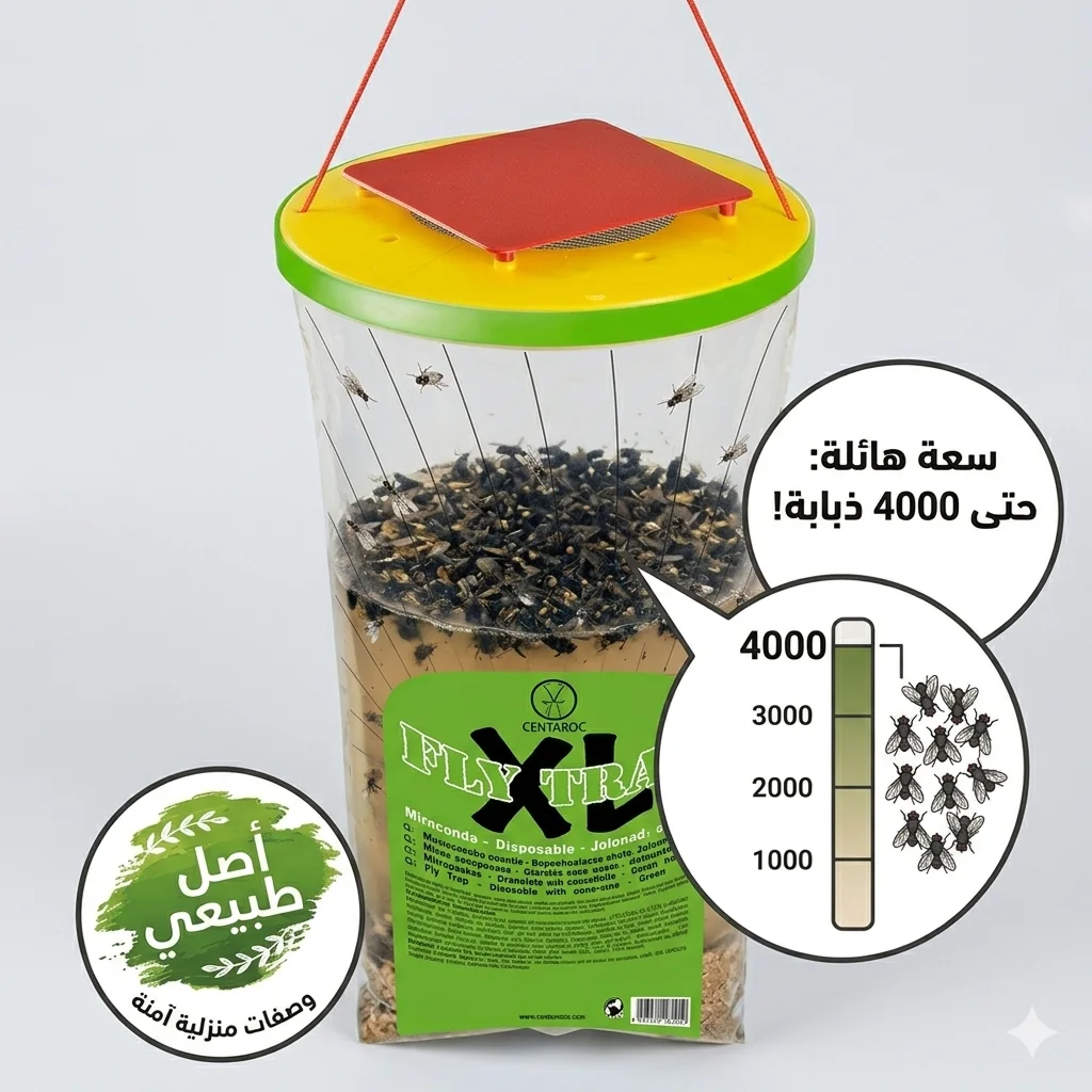 سعة كبيرة حتى 4000 حشرة