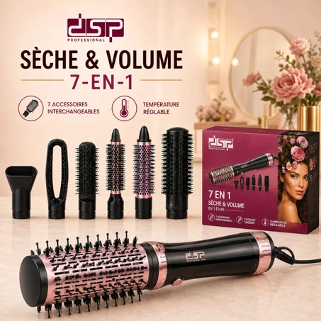 DSP Professionnelle ORIGINALE 7 en 1 – Sèche & Volume