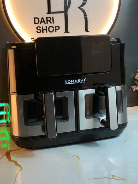 مقلاة هوائية بسعة 10 لتر Sonashi توصيل مجاني