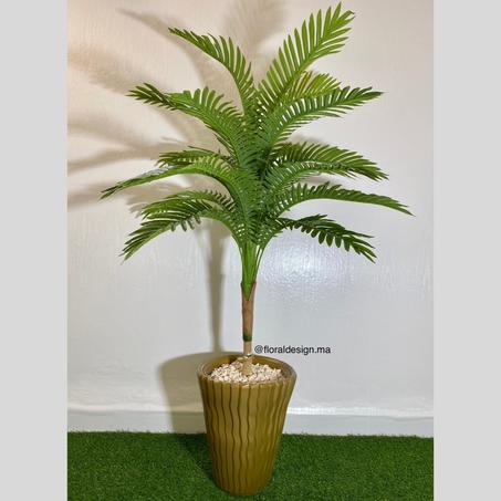 Palmier ref-PP Pot Doré          Dimensions : 1,3m complet