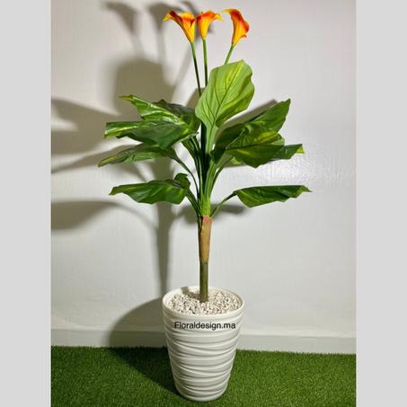 Fleur de Lune Orange           Dimensions : 1,3m complet