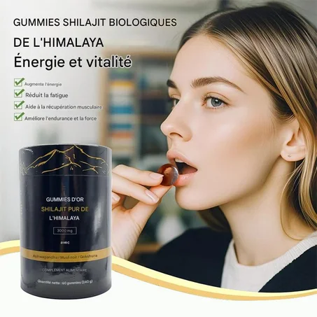Gummies (Bonbons Gélifiés) de Shilajit Pure de l'Himalaya 🇬🇳