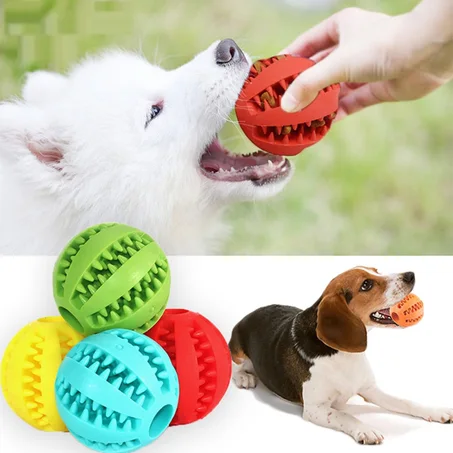 Interactive Rubber Cleaning Pet Ball
