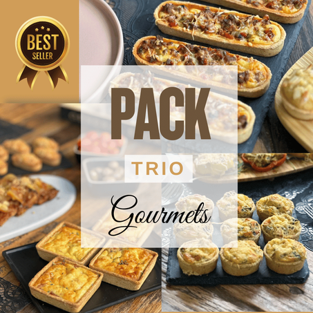 Trio gourmet quiche