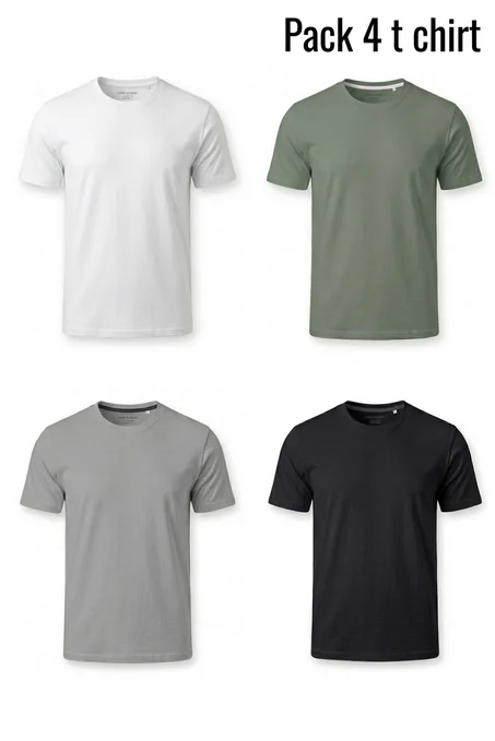 Pack 4 t shirt Premium