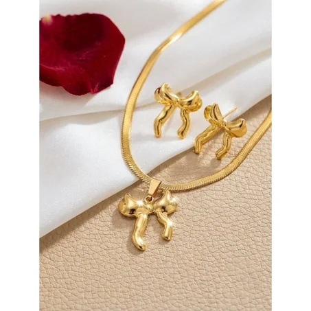 Ensemble chic collier+ boucles d'oreil