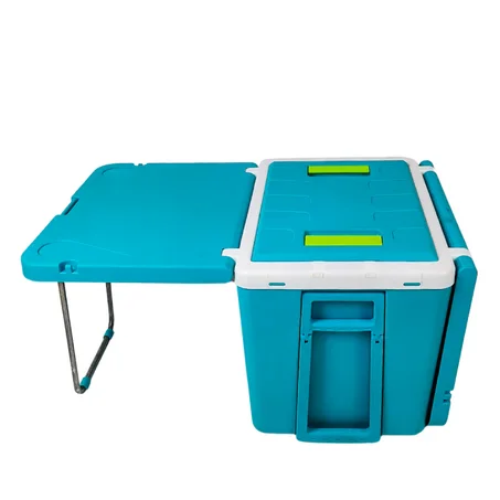 برادة متحولة 48 لتر 4في1 مع طاولة سفر مدمجة وكراسي وعجلات لنقل سهل Ferdi Glacière Portative 48L Avec Table, 2 Chaise Ideal Pour Camping