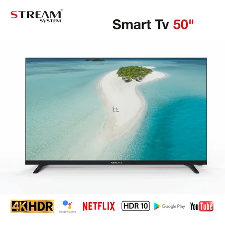 تلفاز ذكي 50 بوصة من ستريم بدقة 4K عالية الجودة STREAM Téléviseur Smart 50 Pouces 4K Ultra HD S-50D20