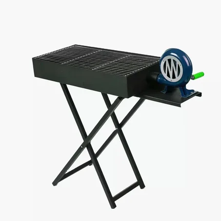 شواية الباربيكيو المحمولة مع نافخ هواء بتصميم مميز قابل للطي Barbecue Portatif Pliable Avec Souffleur Ideal Pour