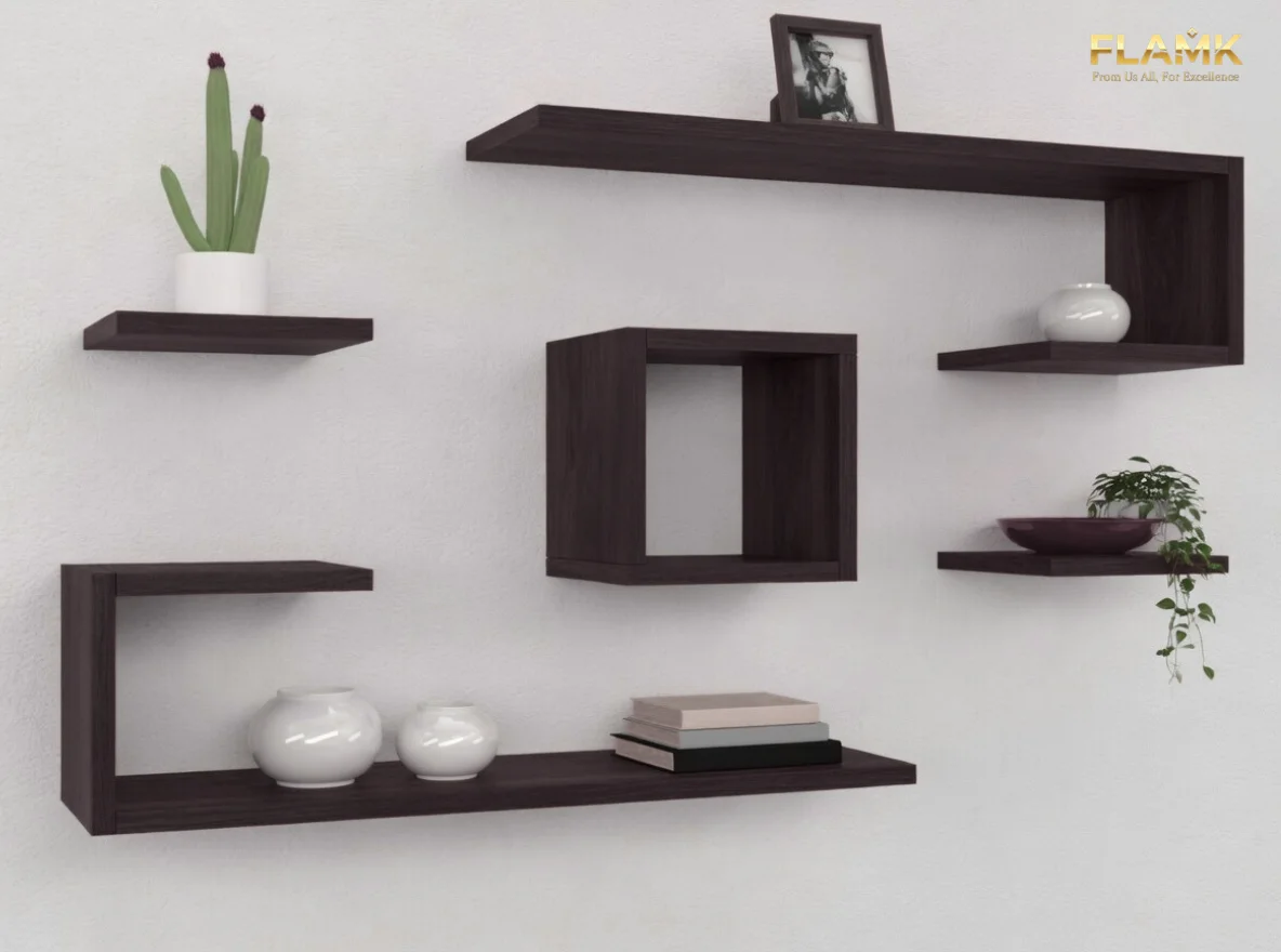 أرفف FLAMK الهندسية - مجموعة Walls للديكور العصري