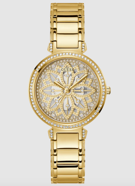 GUESS Ladies Gold Tone Analog Watch