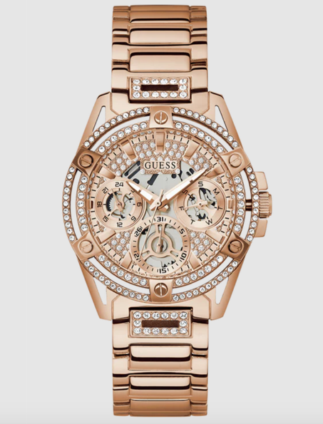 GUESS Ladies Rose Gold Tone Multi-function Watch