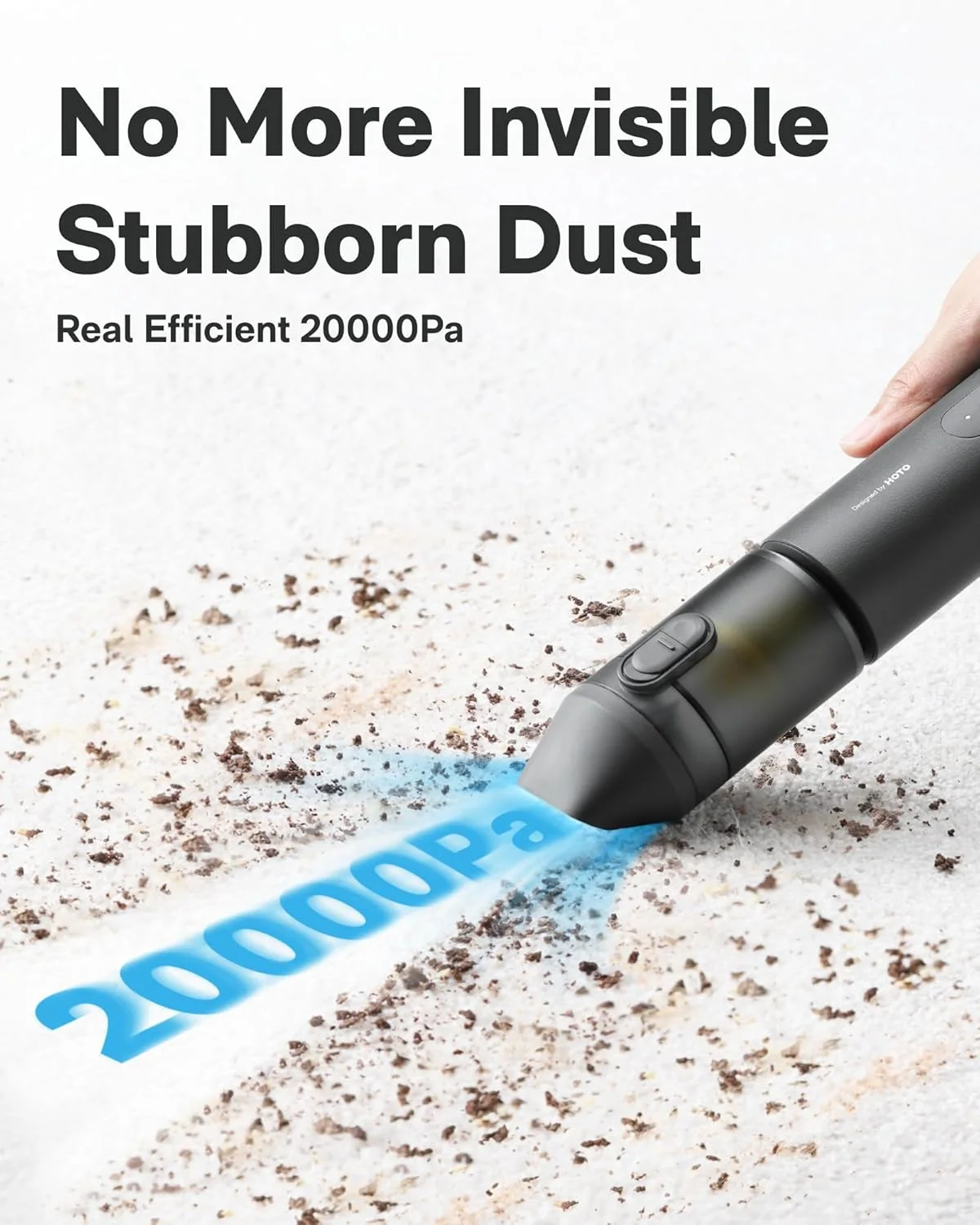 هوتو مكنسة كهربائية محمولة لاسلكية للسيارة 4 في 1 مع شفط قوي 20000 باسكال