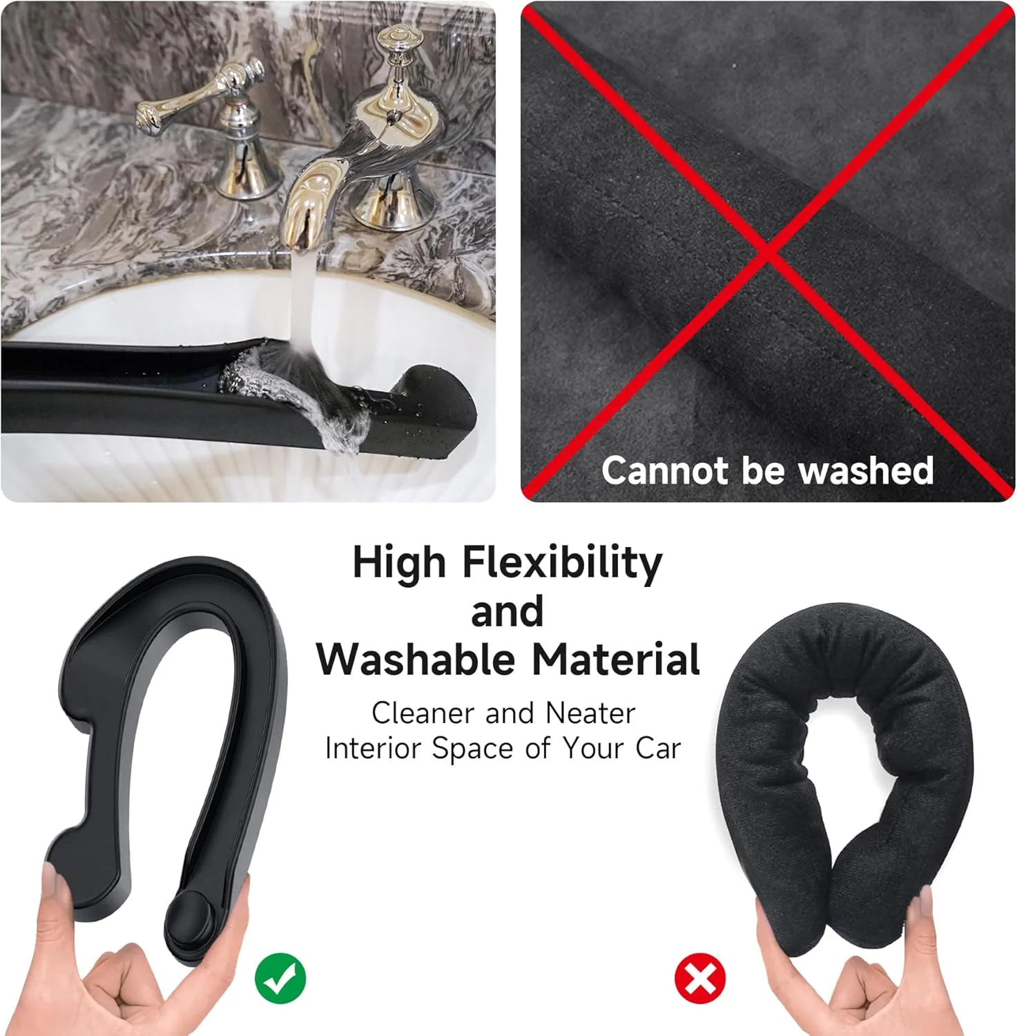 مجموعة حشو فجوة مقعد السيارة من جيففايف مكونة من قطعتين