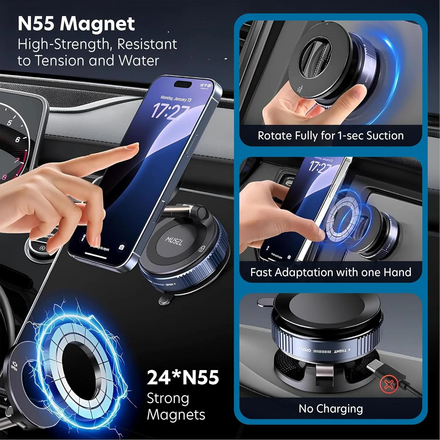 حامل هاتف مغناطيسي للسيارة