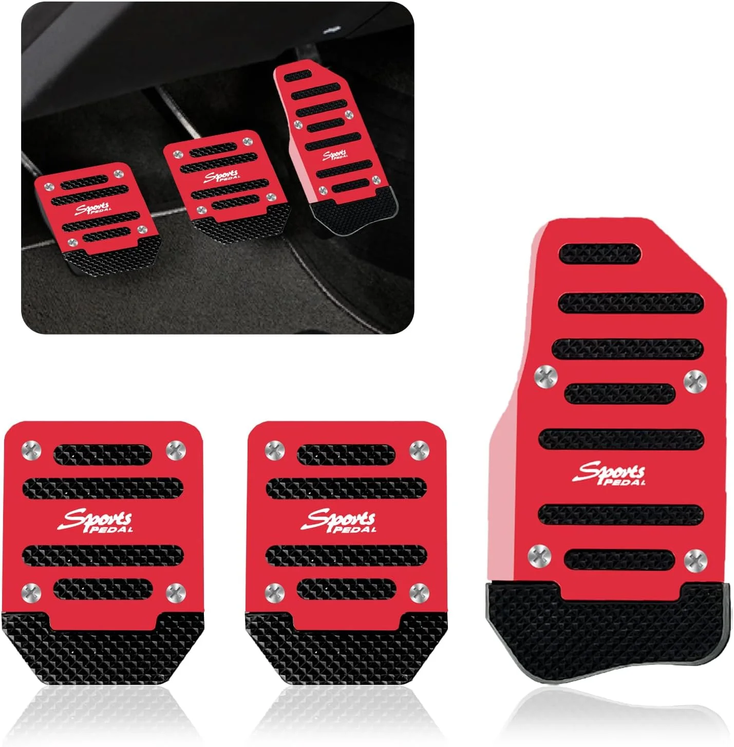 3 قطع من دواسة السيارة