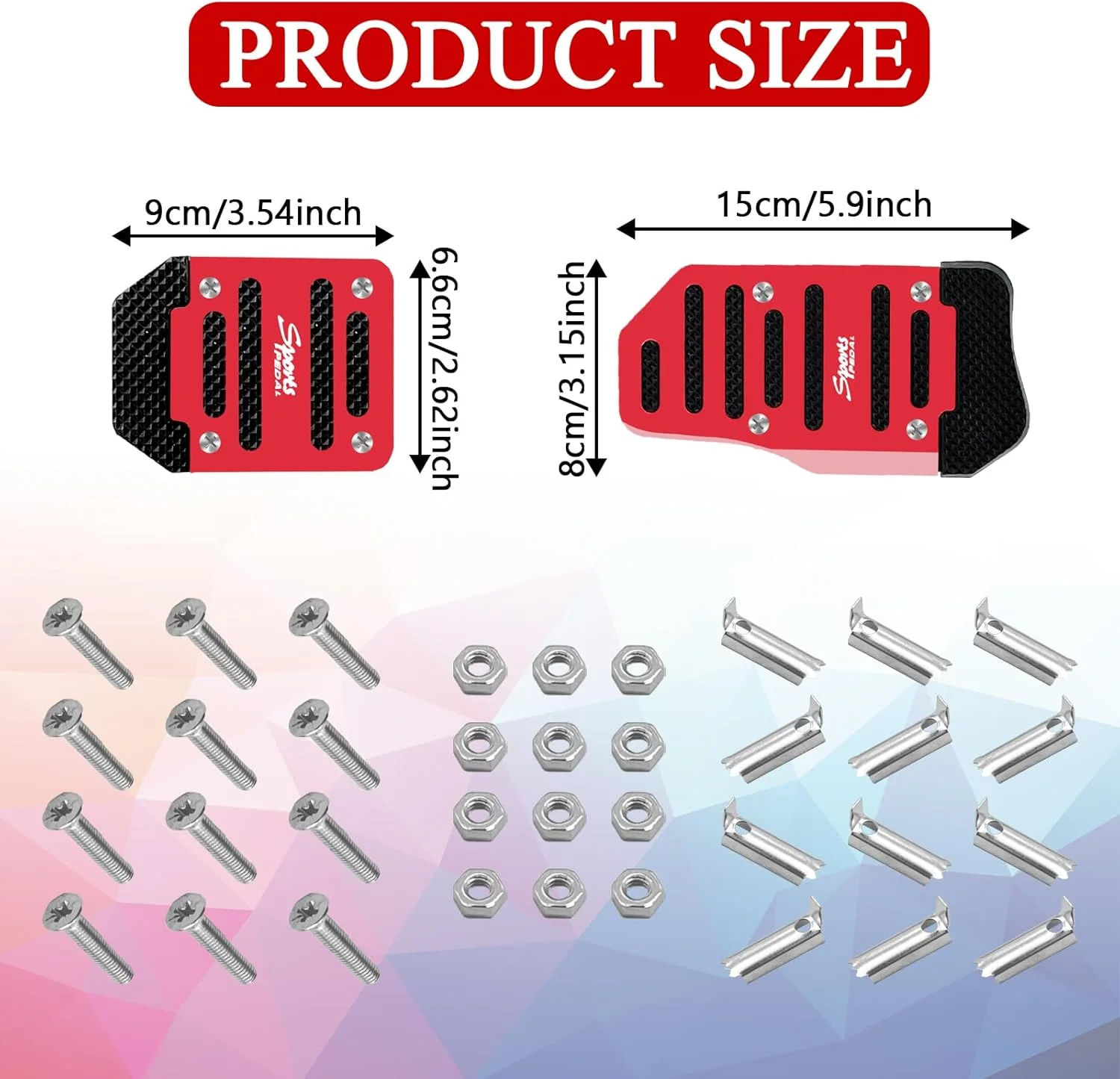 3 قطع من دواسة السيارة