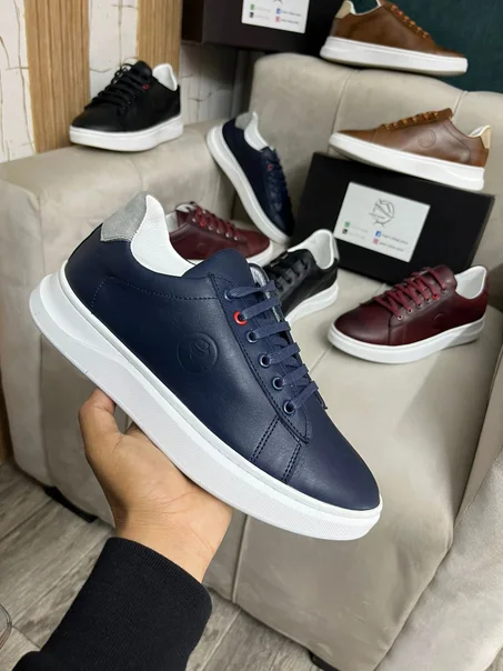 BASKEET CUIR 01 BLEU