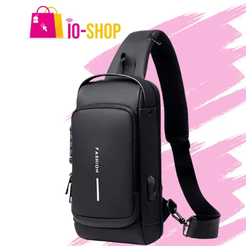 Sacoche Bandoulière Antivol Imperméable – Noir