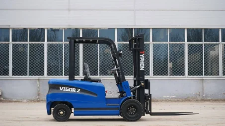 New 2025 TYPHON VIGOR 2 Blue Electric Forklift 2 Ton Lifter Lift Truck Jitney Hi-Lo