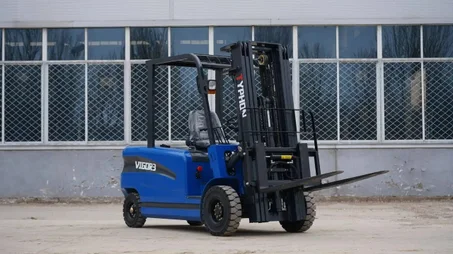 New 2025 TYPHON VIGOR 3.0 Blue Electric Forklift 3 Ton Lifter Lift Truck Jitney Hi-Lo