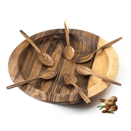 قصرية طبيعية 100٪ من خشب الجوز (Gas3a)