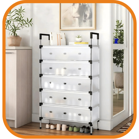 رفوف تنظيم الأحذية